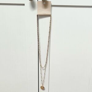 🍭4/$20 New 14th & Union Gold Tone Double Strand Necklace